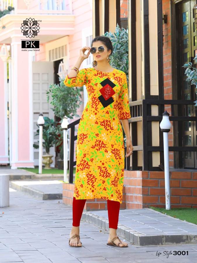 Aradhna Lifestyle 3 Heavy Rayon Casual Wear Kurti Collection
